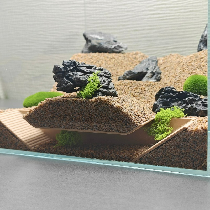 Aquarium Driftwood - مأوى مخبأات حوض السمك، نفق متدرج