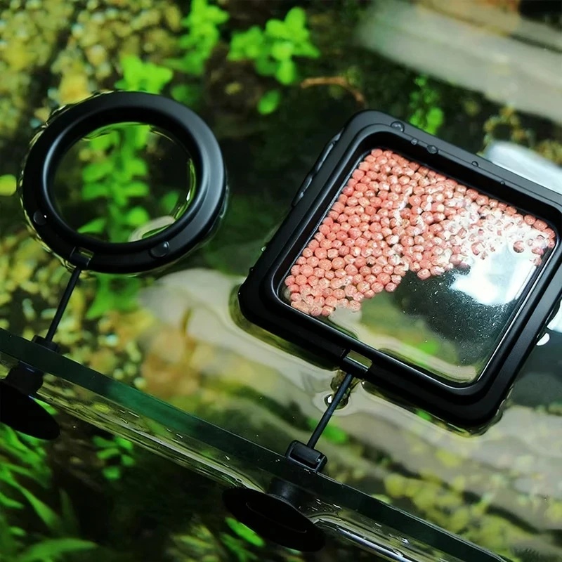 Aquarium Fertilizer - 1/3 قطع حلقة تغذية أسماك حوض