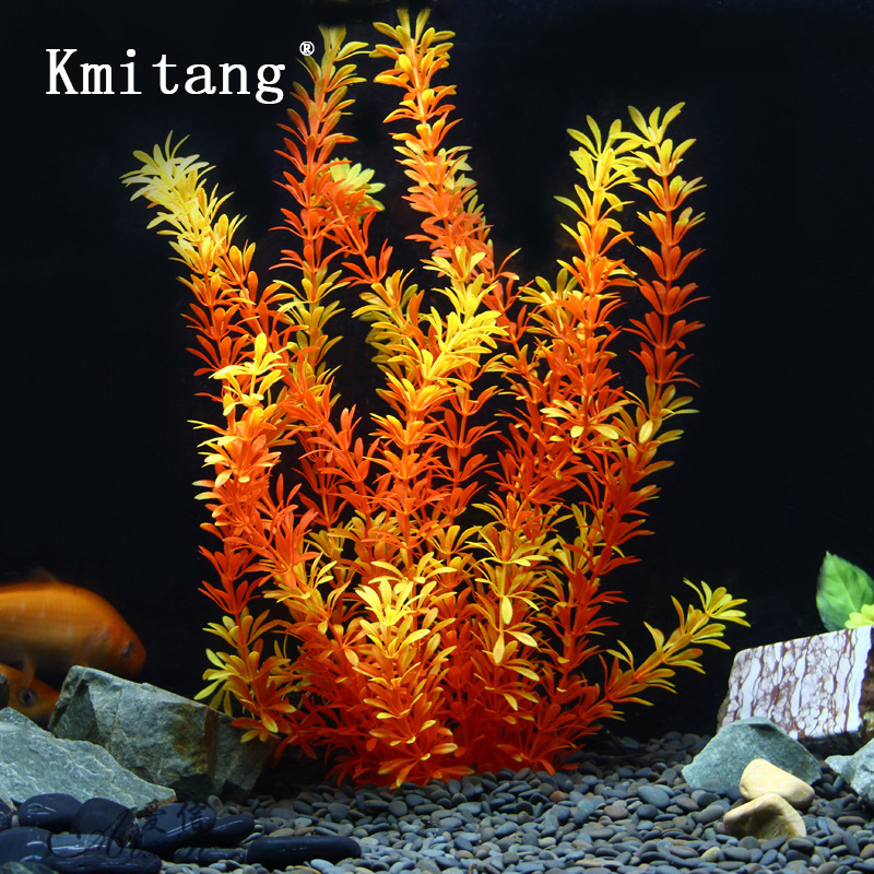 Aquarium Moss - نباتات استوائية اصطناعية بطول 100 سم،