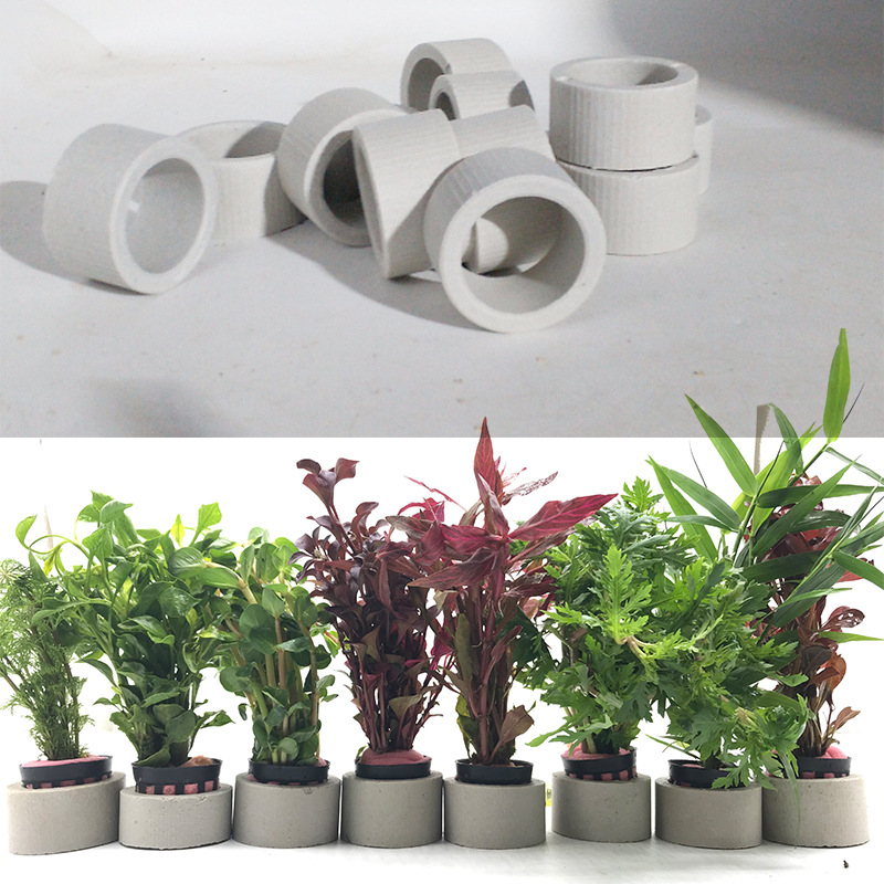 Plant Aquarium Pot - حلقة سيراميك لتزيين الحوض ، وعاء