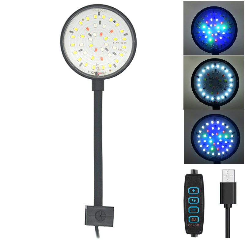 USB حوض السمك LED مصباح خزان ا - مراجعة Aquarium Plant Light وسعره