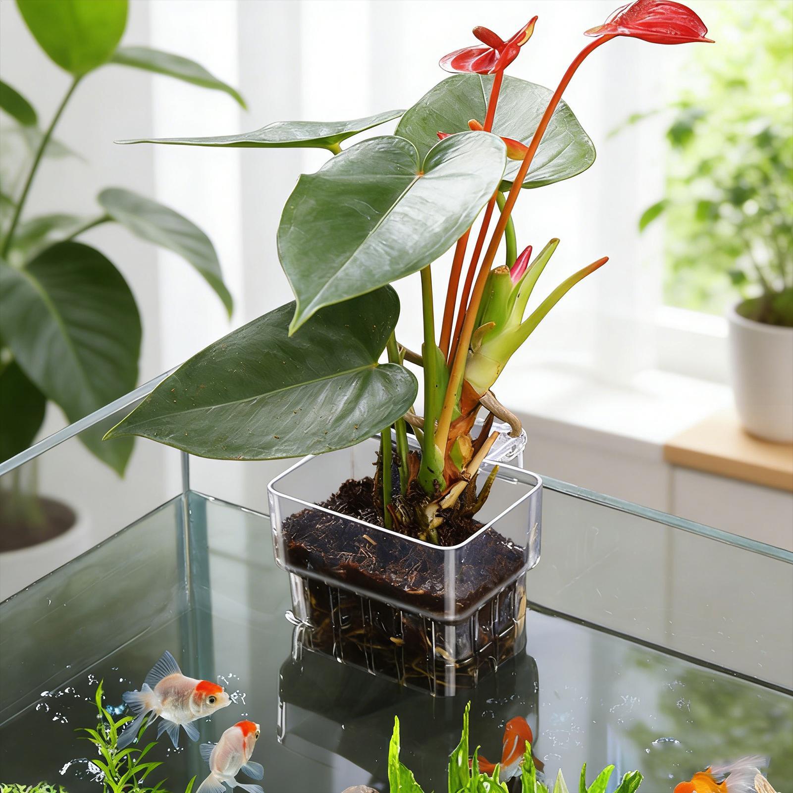 وعاء شفاف قابل للتعليق لزراعة  - مراجعة Plant Aquarium Pot وسعره