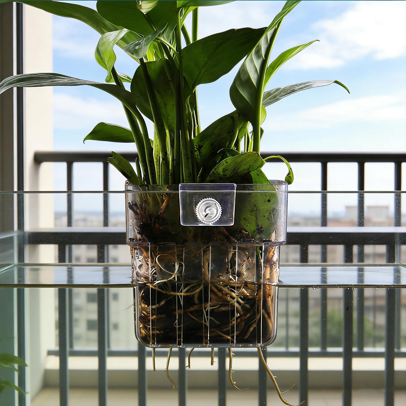 وعاء شفاف قابل للتعليق لزراعة  - مراجعة Plant Aquarium Pot وسعره