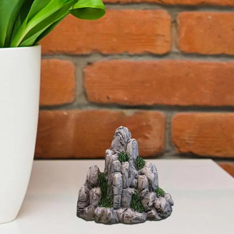 حجر مزيف جبلي صغير ، ألعاب تل  - مراجعة Aquarium Moss وسعره