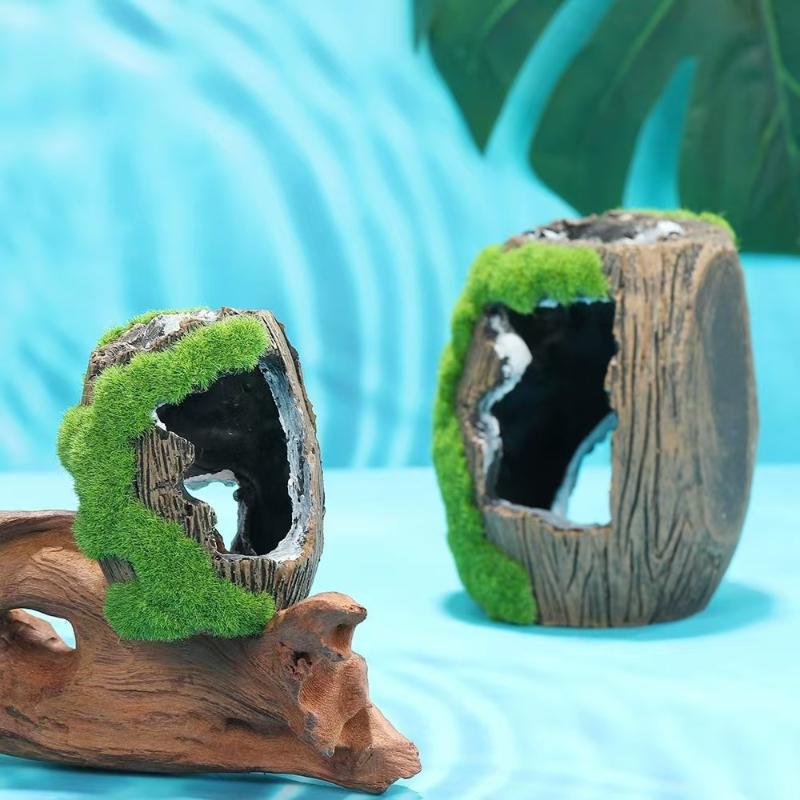 زينة حوض السمك على شكل كهف مخف - مراجعة Aquarium Driftwood وسعره
