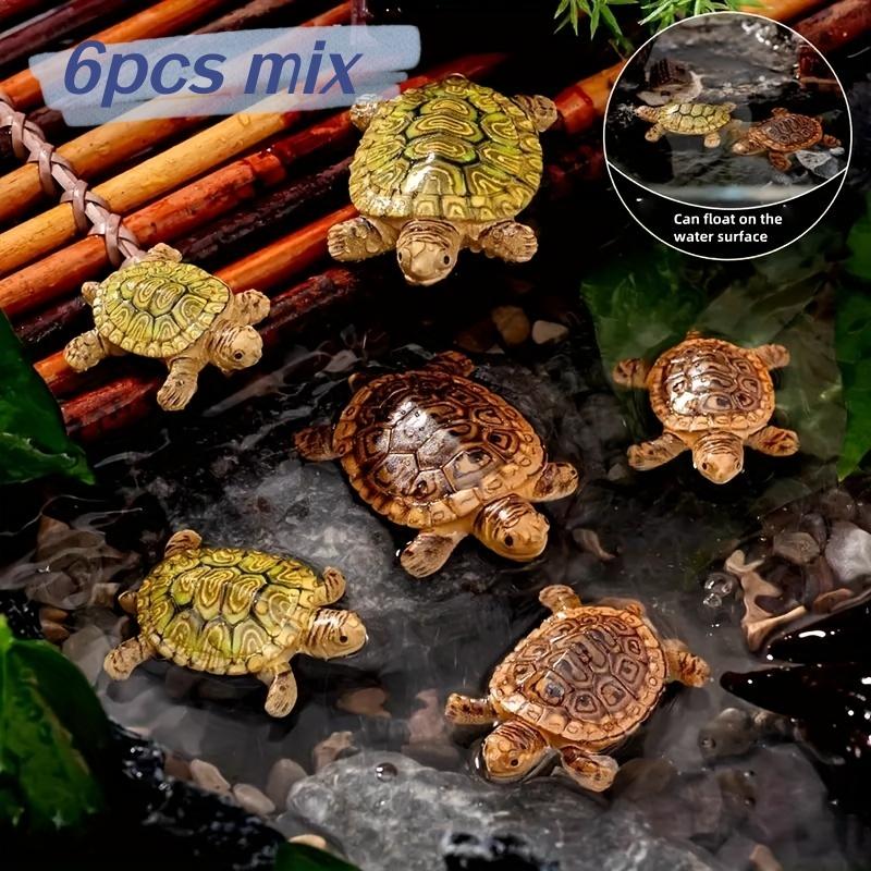 6 تماثيل سلحفاة صغيرة لتزيين أ - مراجعة Aquarium Moss وسعره