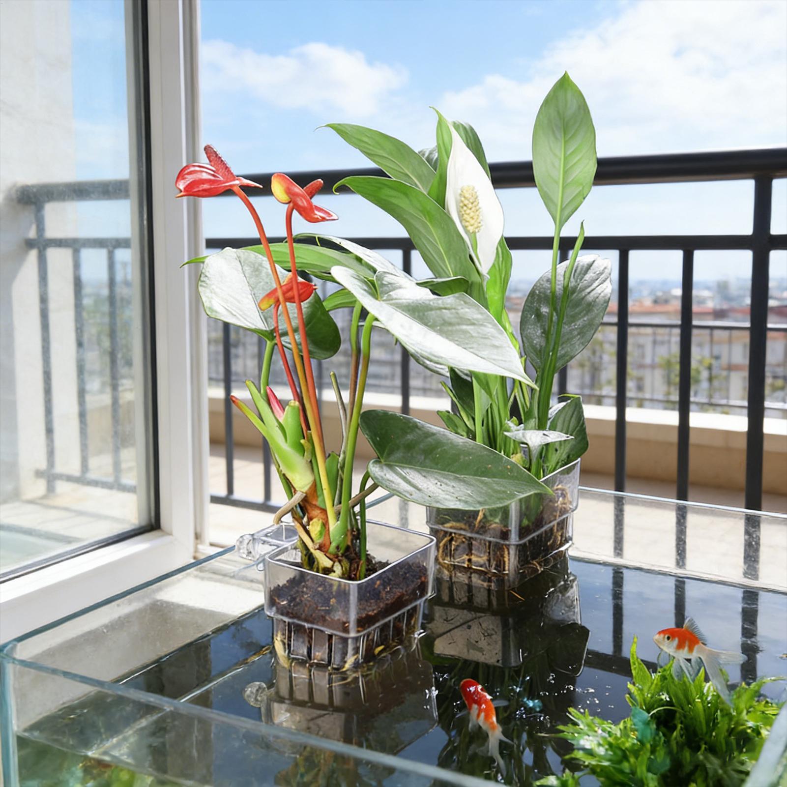 سلة نباتات للأحواض المائية، وع - مراجعة Plant Aquarium Pot وسعره