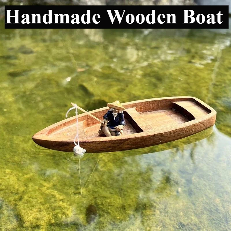 اليدوية قارب خشبي صغير عائم قا - مراجعة Aquarium Driftwood وسعره