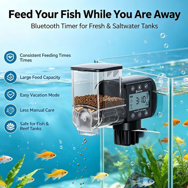 جهاز تغذية الأسماك الذكي الأوت - مراجعة Aquarium Fertilizer وسعره