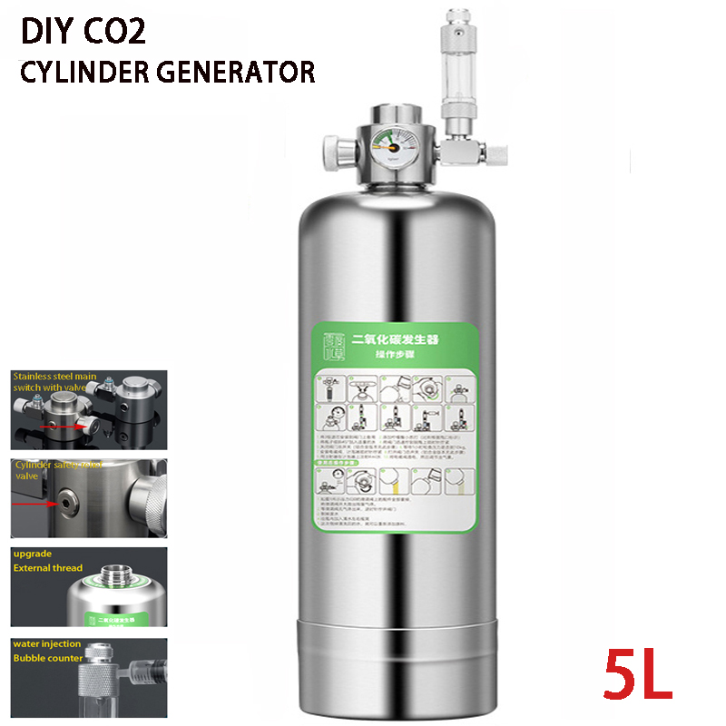 5L حوض السمك مولد ثاني أكسيد ا - مراجعة Aquarium Liquid Carbon وسعره