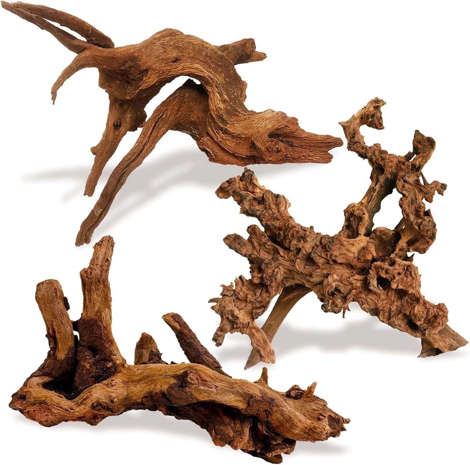 قطعة واحدة من الخشب الطبيعي ال - مراجعة Aquarium Driftwood وسعره