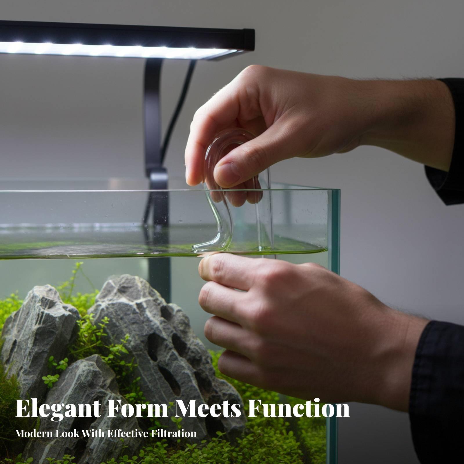 أنبوب زجاجي على شكل زهرة الزنب - مراجعة Aquarium Planted Tank Filter وسعره